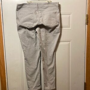 NYDJ Women's Light Gray Slim Jeans 12